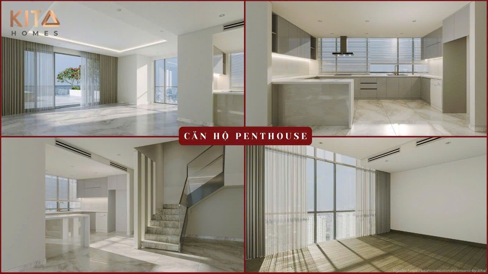 Siêu phẩm Penthouse xa hoa biểu tượng thượng lưu tại Ansana by Kita