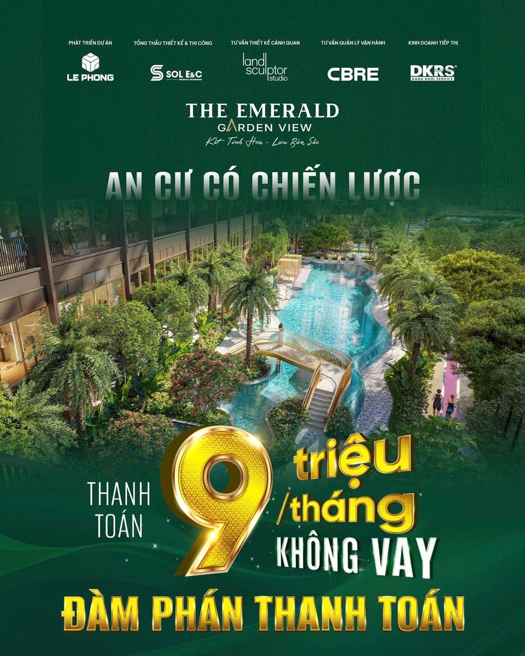 Chương trình ưu đãi booking The Emerald Garden View đặt 30 triệu nhận ngay 30 triệu