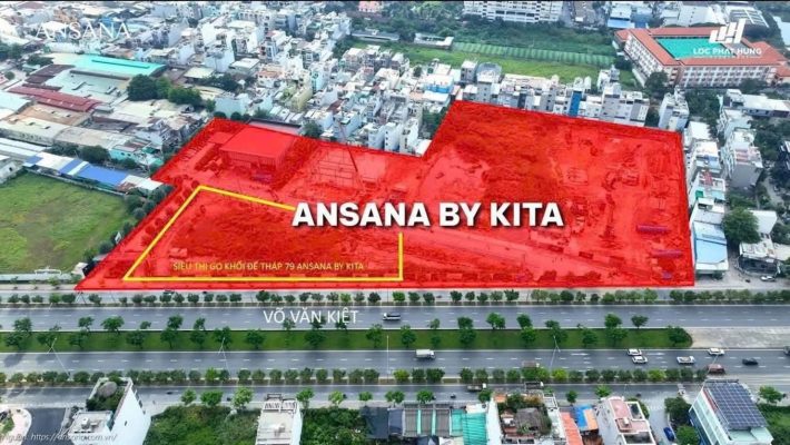 Sơ đồ vị trí đắc địa của dự án Ansana by Kita Group trên mặt tiền Võ Văn Kiệt