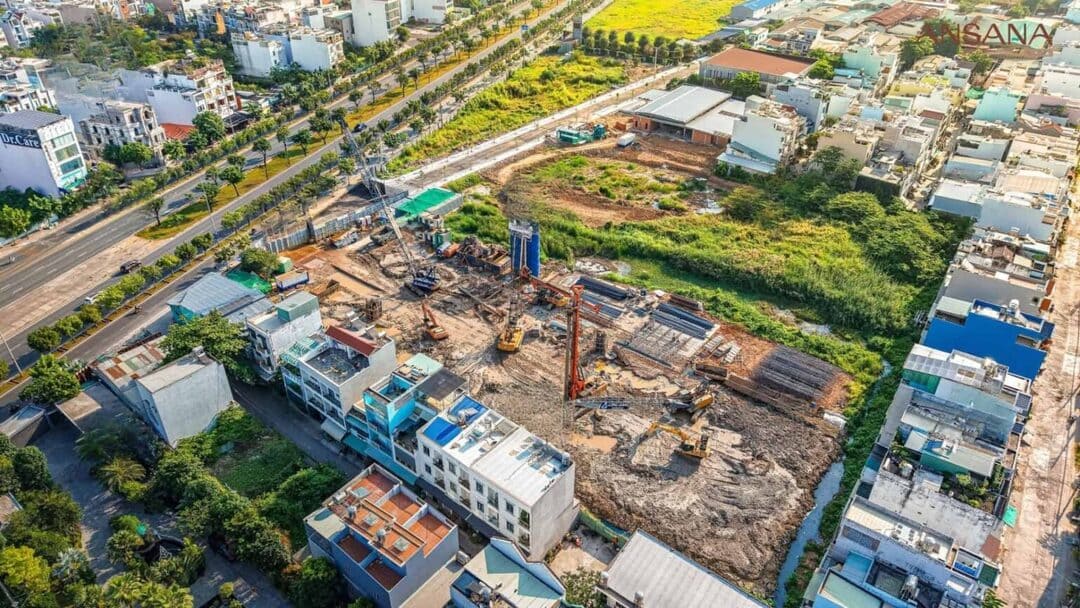 Hình ảnh thực tế tiến độ thi công dự án Ansana By Kita