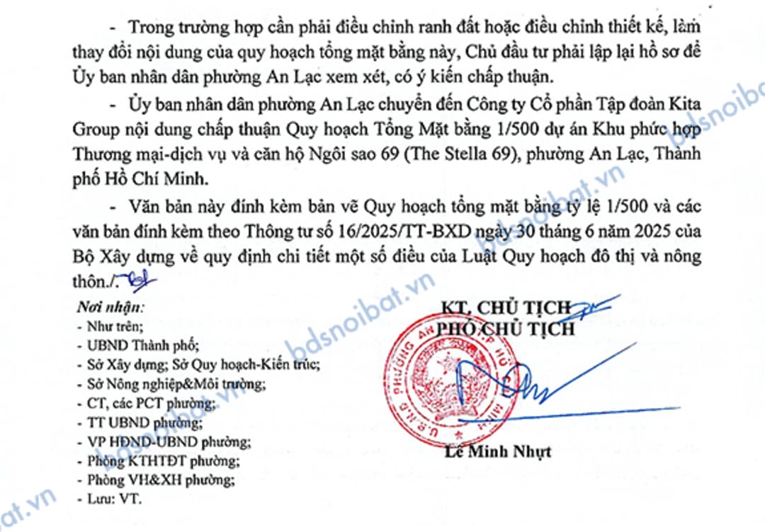Dự án Ansana Võ Văn Kiệt chuẩn pháp lý được miễn giấy phép xây dựng theo quy hoạch 1/500